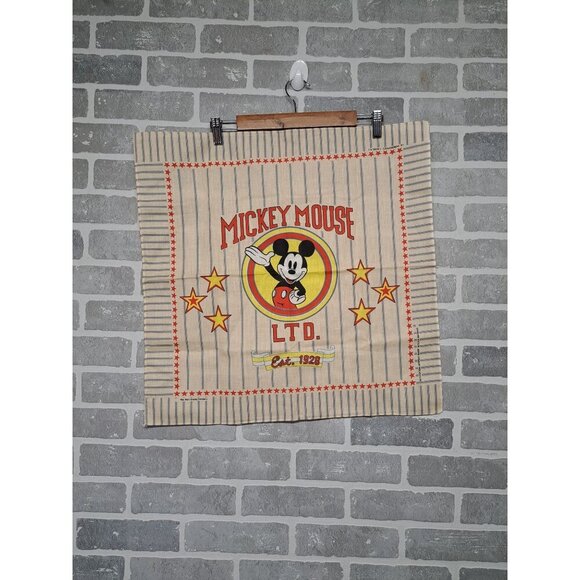 Disney Mickey Mouse LTD Stars & Stripes Retro Bandana Scarf‎ 22 X 22 Inch - Picture 1 of 8